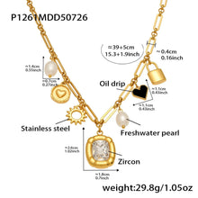 316L Stainless Steel 18K Gold Plated Delicate Pendant Necklace Collection - Image 7