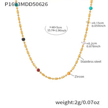 316L Stainless Steel 18K Gold Plated Disc Lariat Necklace - Image 10