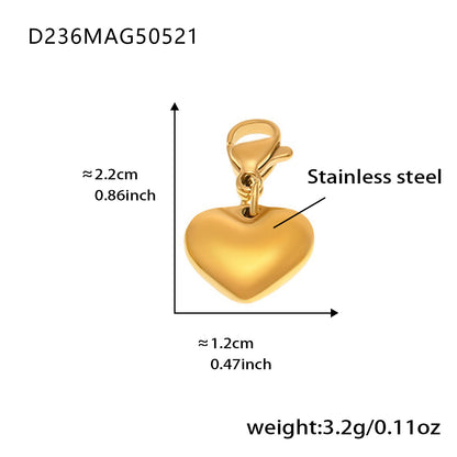 316L Stainless Steel 18K Gold Plated DIY Enamel Charm Customizable Clavicle Necklace - Image 22