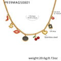 Gold DIY Pendant Necklace (40+5cm Chain)