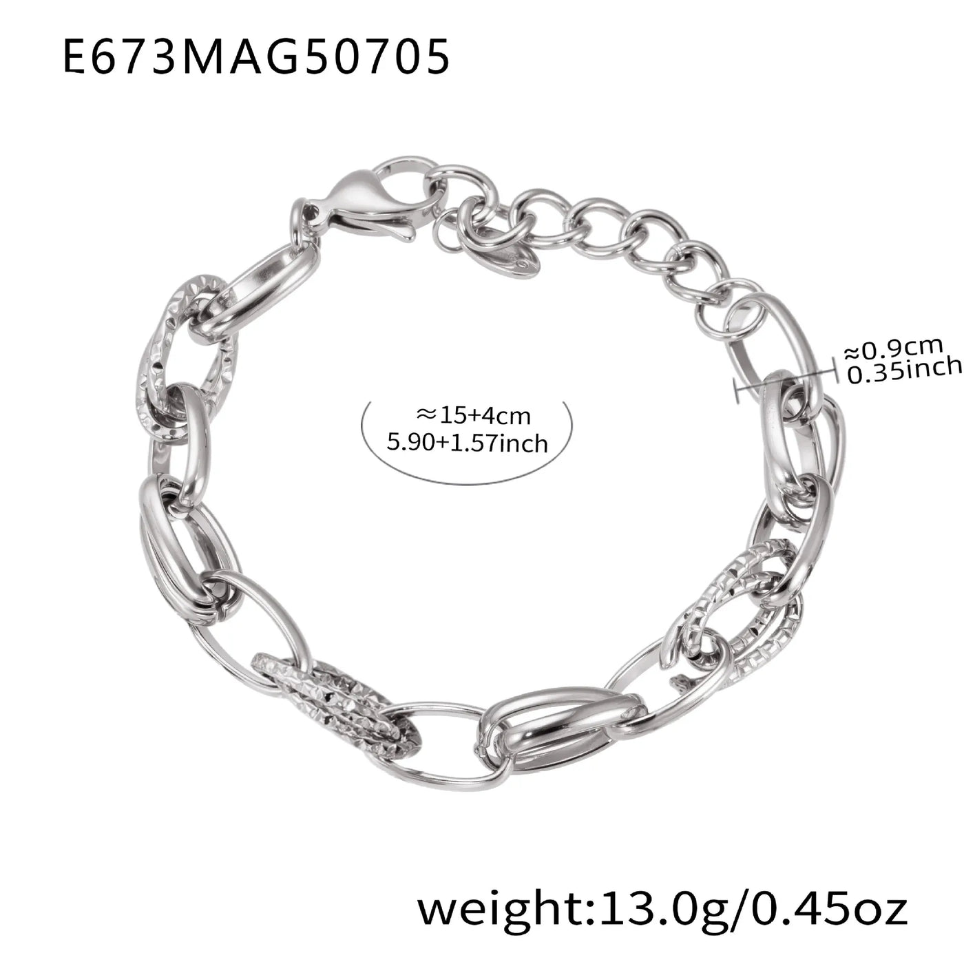316L Stainless Steel 18K Gold Plated DIY Heart & Bear Charm Bracelet Set - Image 14