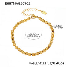 316L Stainless Steel 18K Gold Plated DIY Heart & Bear Charm Bracelet Set - Image 16