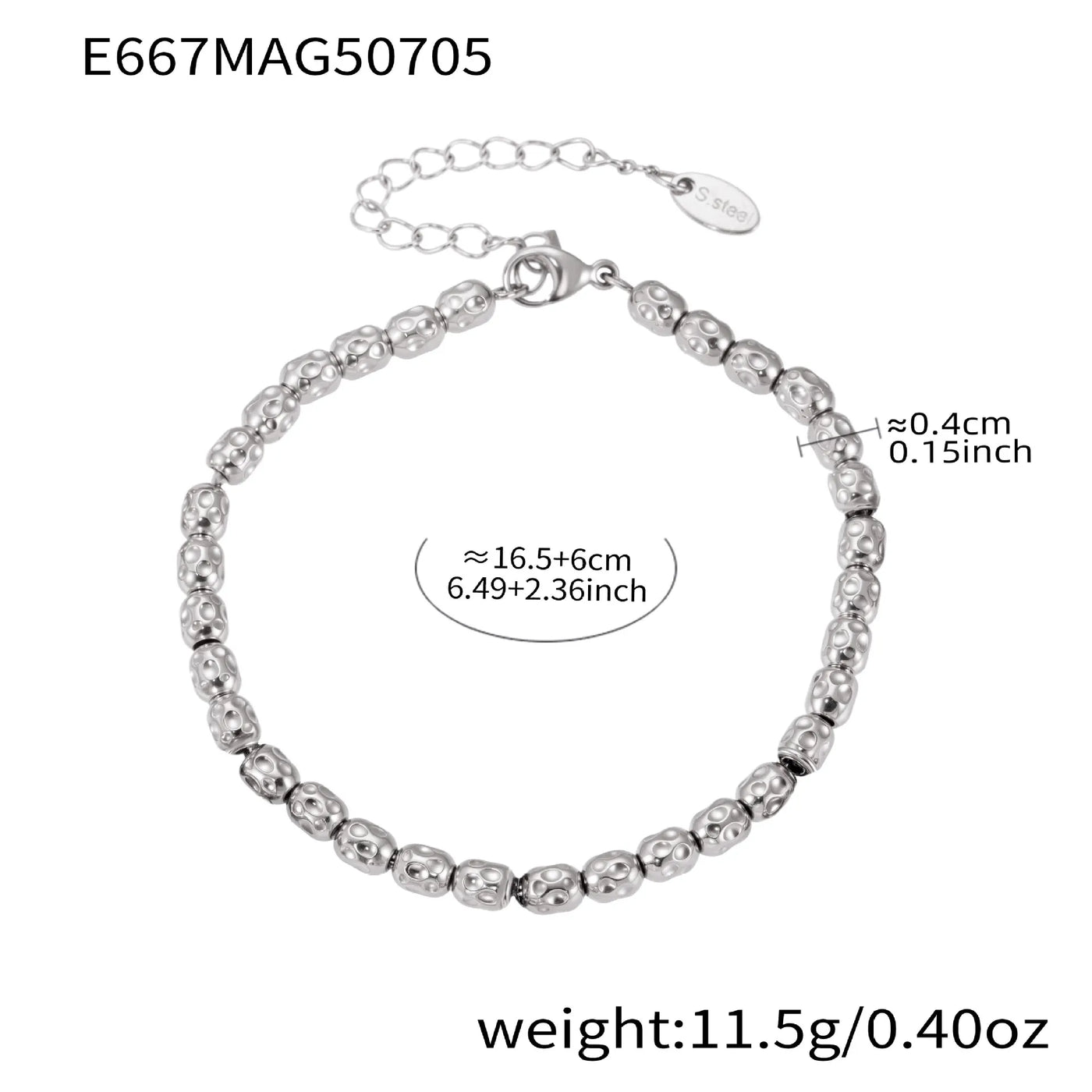 316L Stainless Steel 18K Gold Plated DIY Heart & Bear Charm Bracelet Set - Image 17