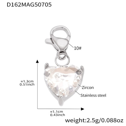 316L Stainless Steel 18K Gold Plated DIY Heart & Bear Charm Bracelet Set - Image 21