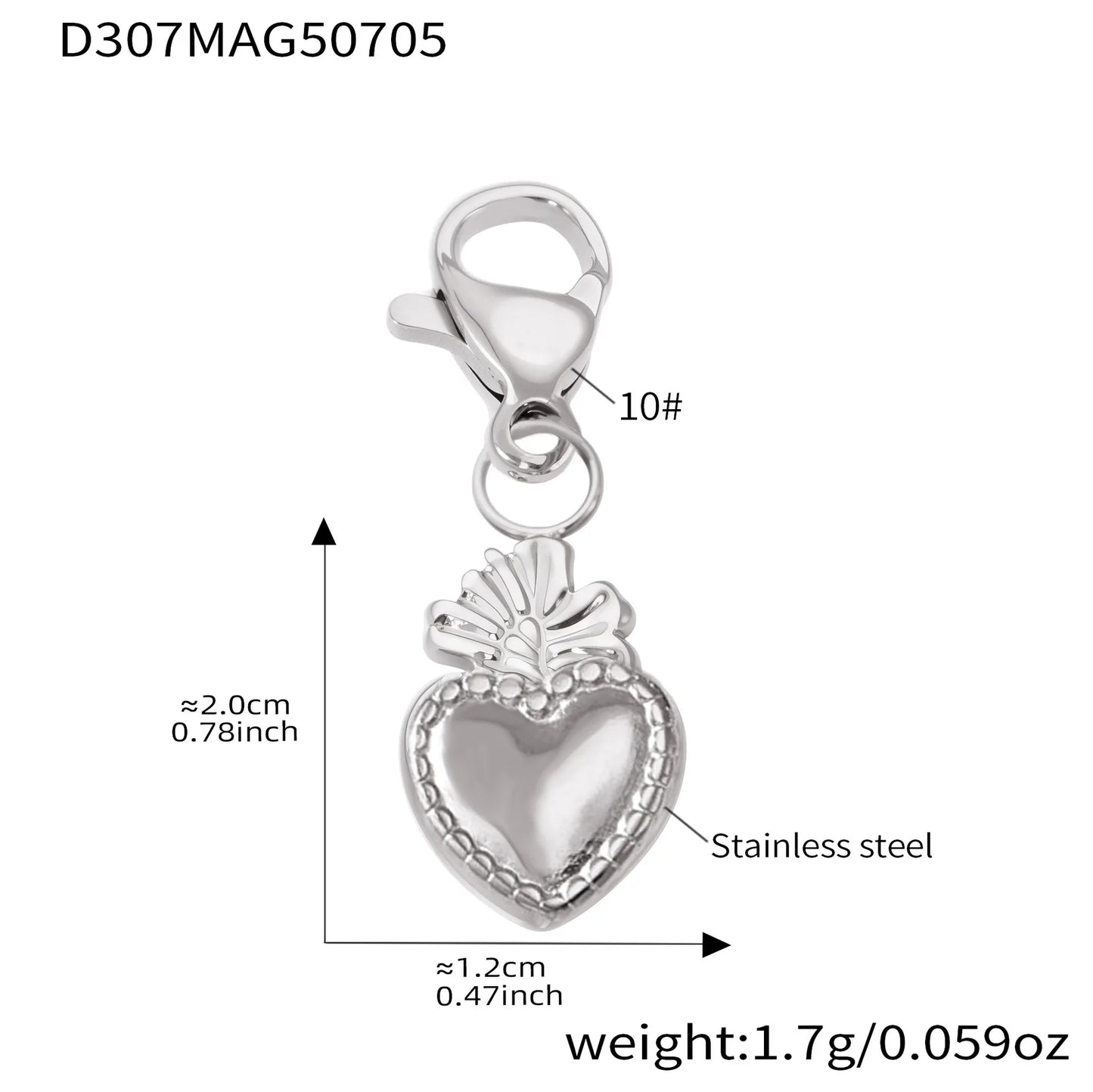 316L Stainless Steel 18K Gold Plated DIY Heart & Bear Charm Bracelet Set - Image 26