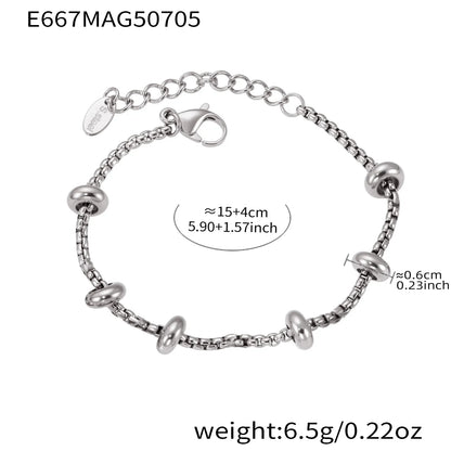 316L Stainless Steel 18K Gold Plated DIY Heart & Bear Charm Bracelet Set - Image 27