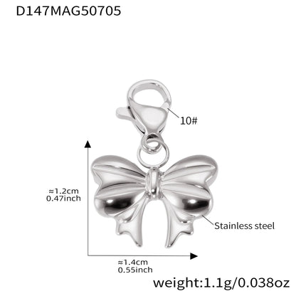 316L Stainless Steel 18K Gold Plated DIY Heart & Bear Charm Bracelet Set - Image 28