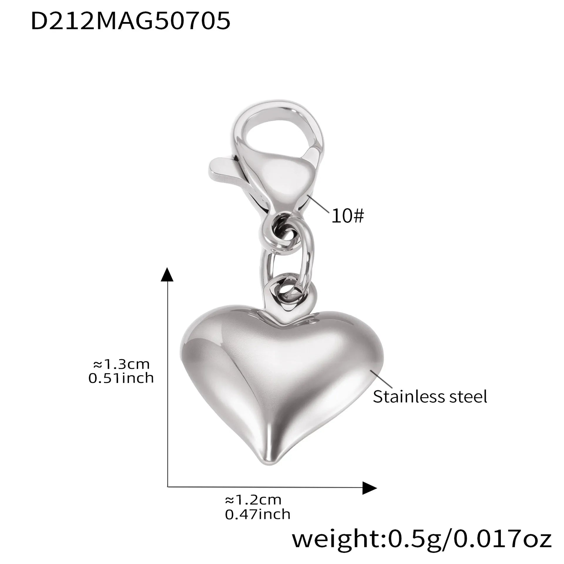 316L Stainless Steel 18K Gold Plated DIY Heart & Bear Charm Bracelet Set - Image 31