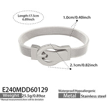 316L Stainless Steel 18K Gold Plated Elegant Magnetic Buckle Bracelet - Image 12