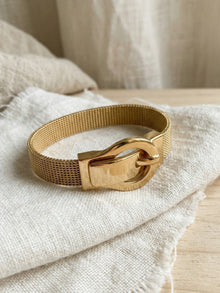 316L Stainless Steel 18K Gold Plated Elegant Magnetic Buckle Bracelet - Image 3