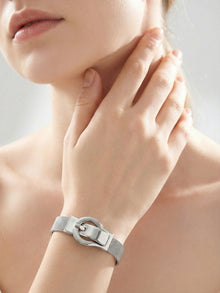 316L Stainless Steel 18K Gold Plated Elegant Magnetic Buckle Bracelet - Image 8