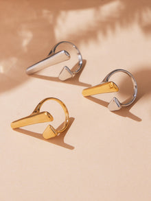 316L Stainless Steel 18K Gold Plated Fashionable Open Ring - Image 8