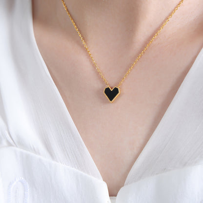 316L Stainless Steel 18K Gold Plated French Heart Collection - Image 4