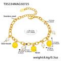 Gold / Lemon Pendant Anklet 20+5cm