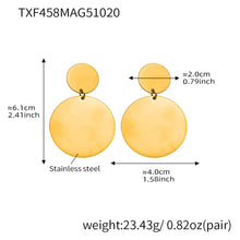 316L Stainless Steel 18K Gold Plated Geometric Circle Jewelry Collection - Image 1