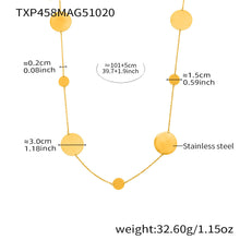 316L Stainless Steel 18K Gold Plated Geometric Circle Jewelry Collection - Image 3