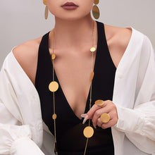 316L Stainless Steel 18K Gold Plated Geometric Circle Jewelry Collection - Image 6