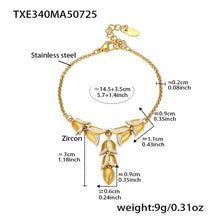 316L Stainless Steel 18K Gold Plated Kyanite Moon & Sea Turtle Charm Necklace - Image 12