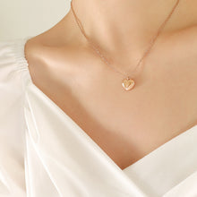 316L Stainless Steel 18K Gold Plated Love Heart Pendant Necklace - Image 3