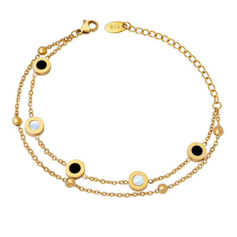 316L Stainless Steel 18K Gold Plated Minimalist Designer Bracelet - Image 1