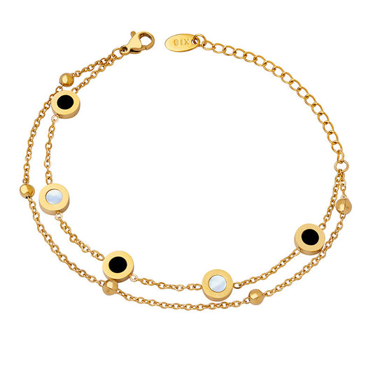 316L Stainless Steel 18K Gold Plated Minimalist Designer Bracelet - Image 1