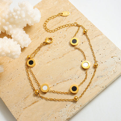 316L Stainless Steel 18K Gold Plated Minimalist Designer Bracelet - Image 3