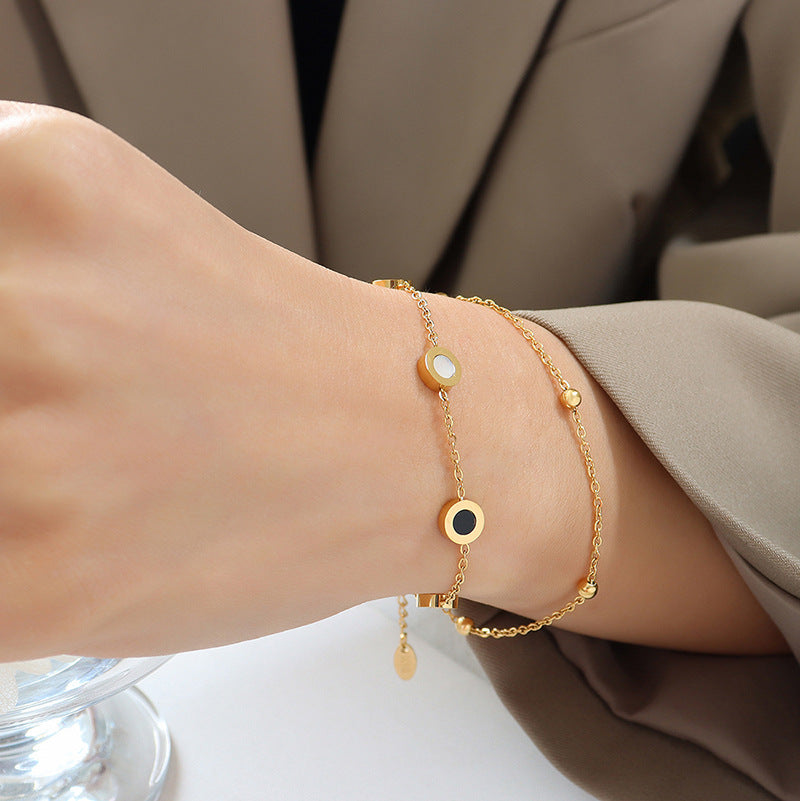 316L Stainless Steel 18K Gold Plated Minimalist Designer Bracelet - Image 5