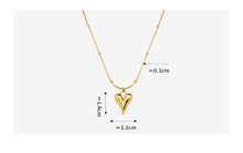 316L Stainless Steel 18K Gold Plated Minimalist French Style Heart Necklace - Image 3