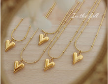 316L Stainless Steel 18K Gold Plated Minimalist French Style Heart Necklace - Image 5