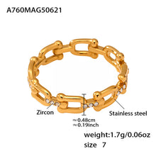 316L Stainless Steel 18K Gold Plated Minimalist Heart Delicate Chain Bracelet - Image 11