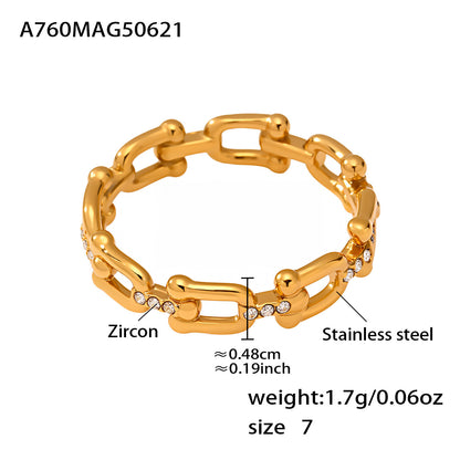 316L Stainless Steel 18K Gold Plated Minimalist Heart Delicate Chain Bracelet - Image 11