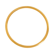 316L stainless steel 18K Gold Plated Minimalist Plain Circle Bangle Bracelet main product view for wholesale bracelet buyers