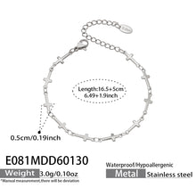 316L Stainless Steel 18K Gold Plated Minimalist Versatile Cross Bracelet - Image 3