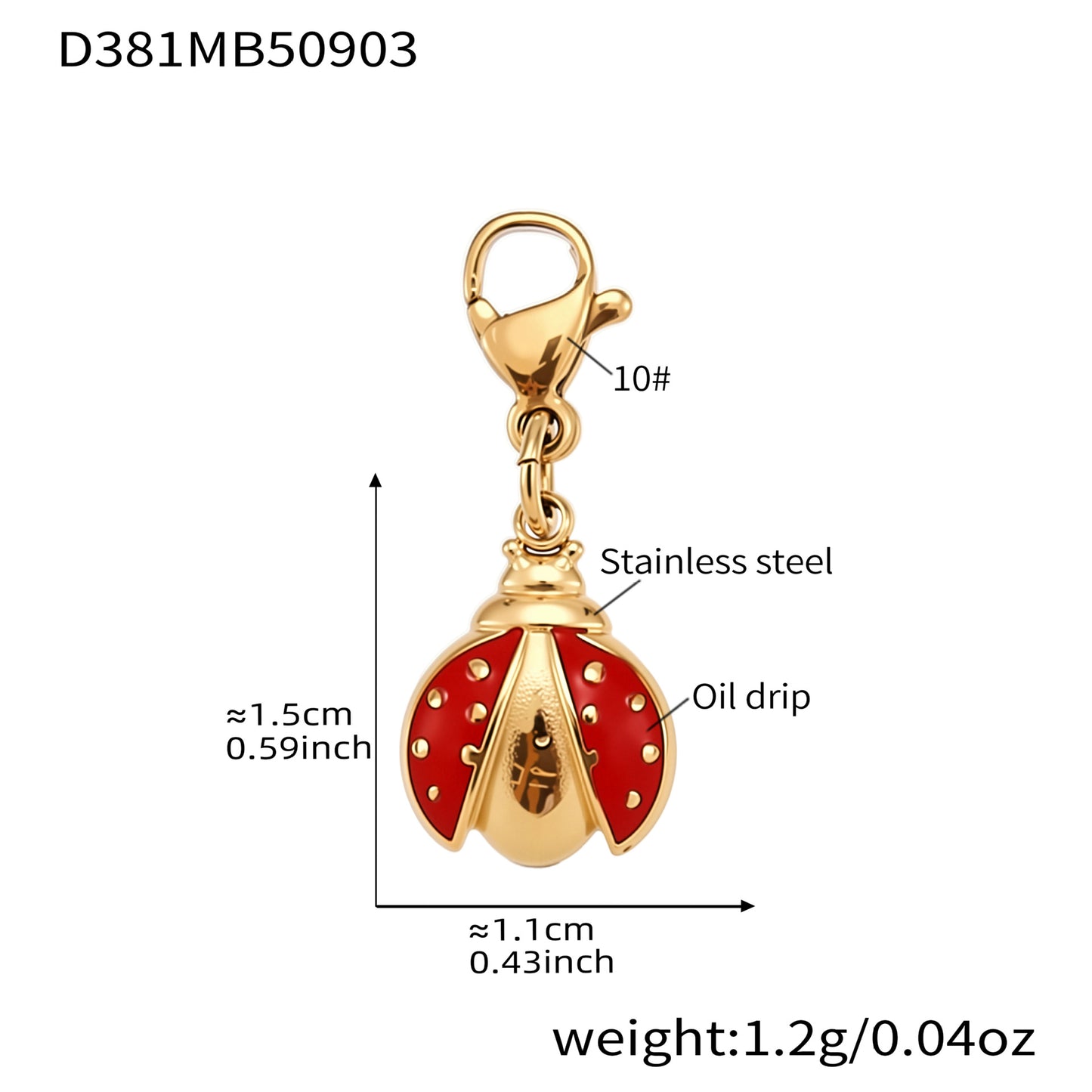 316L Stainless Steel 18K Gold Plated Multi-Charm DIY Necklace with Zircon Accents - Image 6