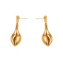 316L Stainless Steel 18K Gold Plated Ocean-Inspired Conch Pendant Earrings - Image 11