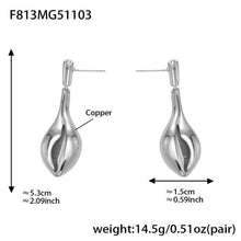 316L Stainless Steel 18K Gold Plated Ocean-Inspired Conch Pendant Earrings - Image 5