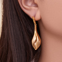316L Stainless Steel 18K Gold Plated Ocean-Inspired Conch Pendant Earrings - Image 6