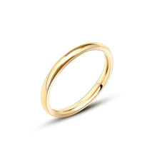 316L stainless steel 18K Gold Plated Polished Band Ring main product view for wholesale ring buyers