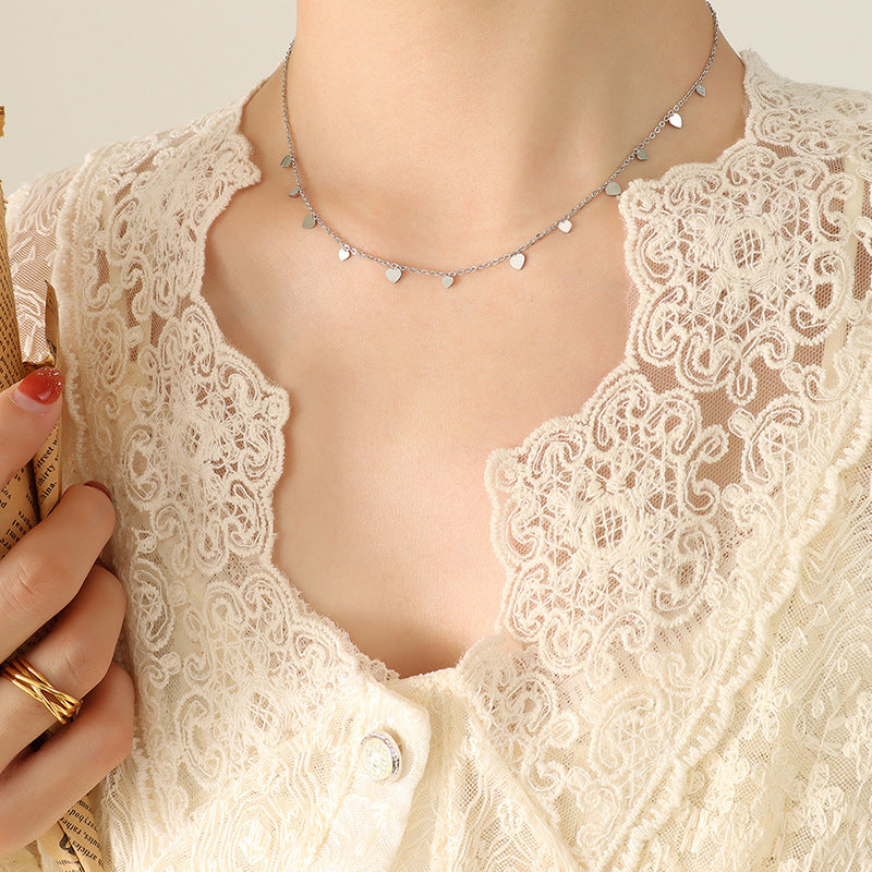 316L Stainless Steel 18K Gold Plated Roman Palace Multi-Charm Necklace - Image 10