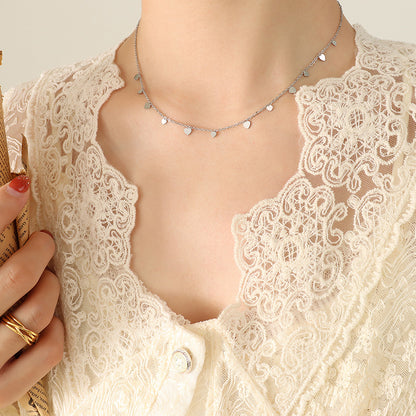 316L Stainless Steel 18K Gold Plated Roman Palace Multi-Charm Necklace - Image 10