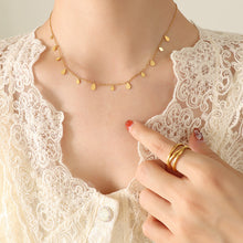 316L Stainless Steel 18K Gold Plated Roman Palace Multi-Charm Necklace - Image 4
