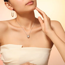 316L Stainless Steel 18K Gold Plated Royal Geometric Heart Faux Pearl Necklace - Image 5