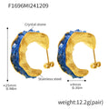 Gold / Blue Crystal