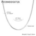 Steel / Necklace - 37+8cm