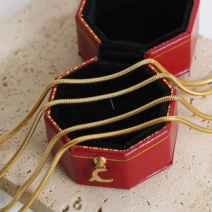 316L Stainless Steel 18K Gold Plated Tarnish-Free Minimalist Lobster Clasp Bracelet - Image 4