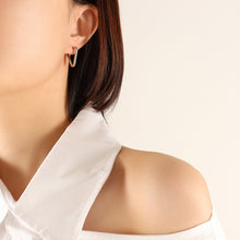 316L Stainless Steel 18K Gold Plated Versatile Geometric & Heart Drop Earrings - Image 4