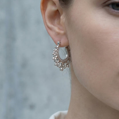 316L Stainless Steel 18K Gold Plated Vintage Crown Drop Earrings - Image 8