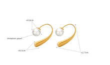316L Stainless Steel 18K Gold Plated Vintage French Style Unique Drop Earrings - Image 3
