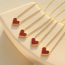 316L Stainless Steel 18K Gold Plated Vintage Love Heart Collarbone Necklace - Image 6