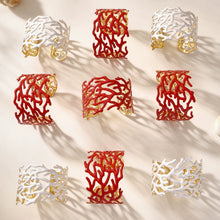 316L Stainless Steel 18K Gold Plated Wide Enamel Open Bracelet - Image 2